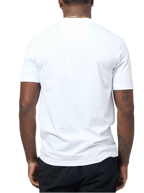 T-shirt uomo bianca in cotone Boss Green | 50538096100